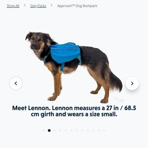 Ruffwear Approach Dog Backpack.
Lime green. Size small. Like new.